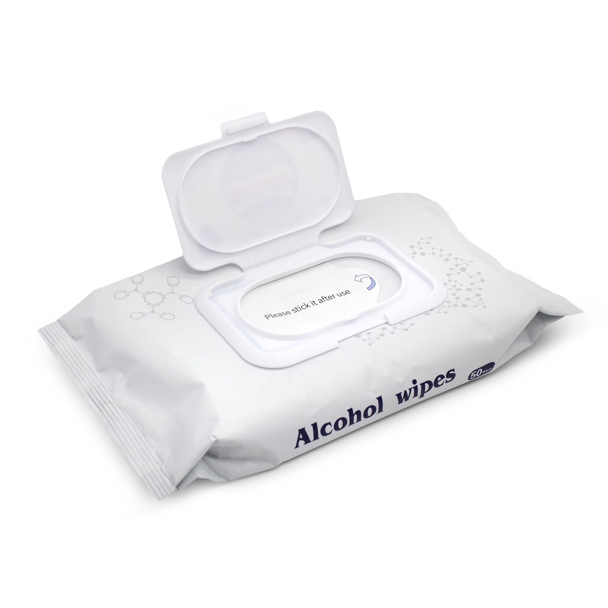 JJ Alcohol Wipes, 75% Alcohol - 4 Pack