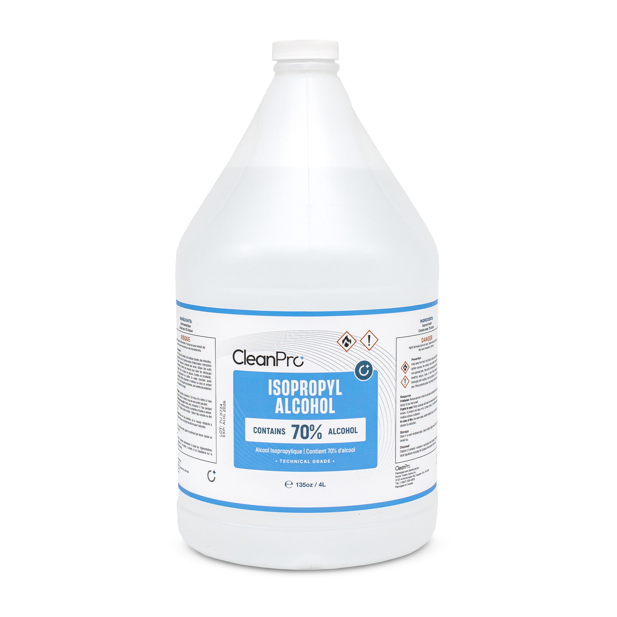 Clean Pro 70% Isopropyl Alcohol 4L
