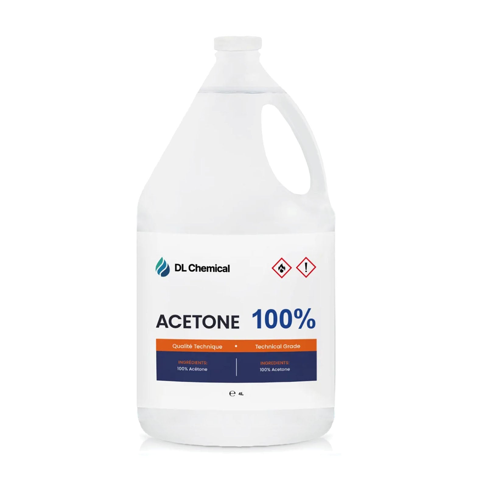 DL Chemical Acetone Tech Grade 100% 4L