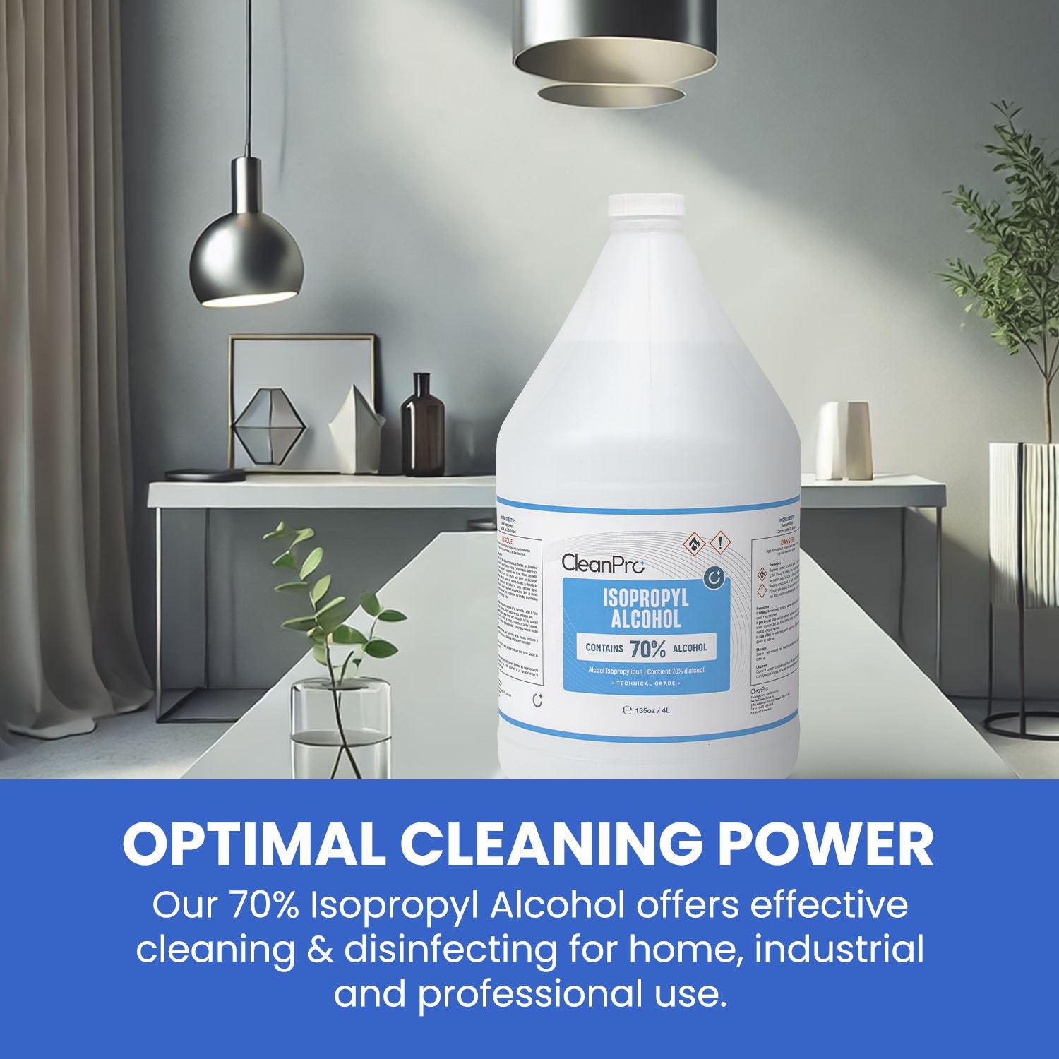 Clean Pro 70% Isopropyl Alcohol 4L