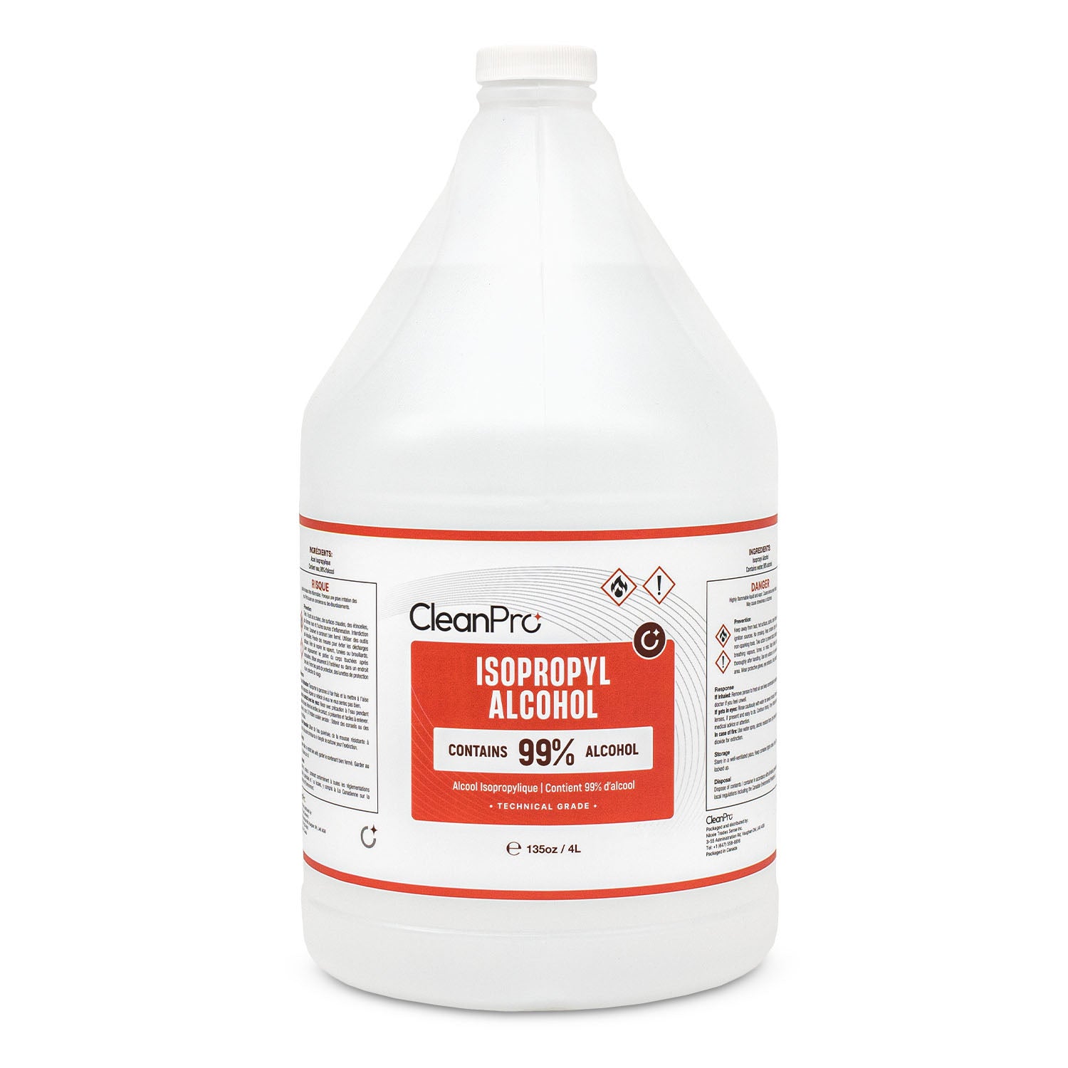 Clean Pro 99% isopropyl Alcohol 4L