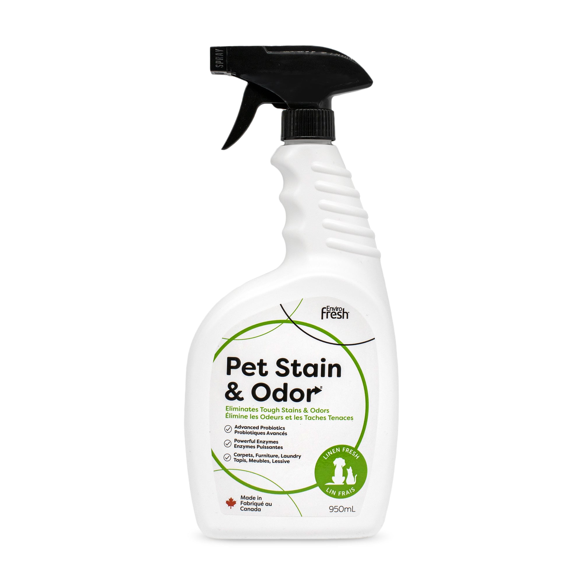 EnviroFresh Pet Stain & Odor Remover 950ml - Linen Scent